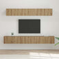 Conjunto de mueble de TV 5 pcs Roble artesanal