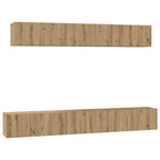 Conjunto de mueble de TV 5 pcs Roble artesanal