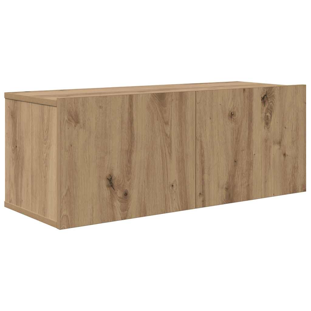Conjunto de mueble de TV 5 pcs Roble artesanal