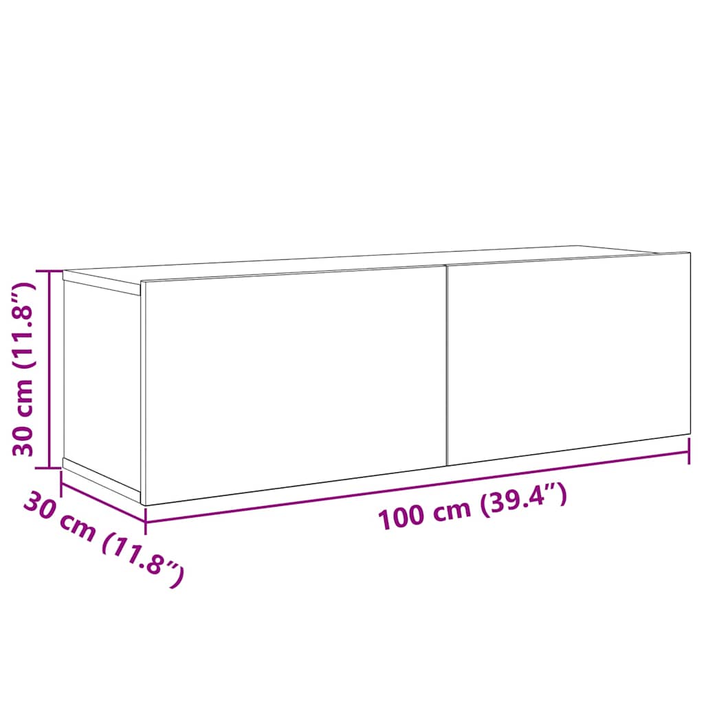 Conjunto de mueble de TV 5 pcs Roble artesanal