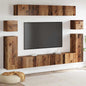 Unidades de TV 4 pcs Madera Vieja Madera contrachapada