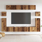 Unidades de TV 4 pcs Madera Vieja Madera contrachapada