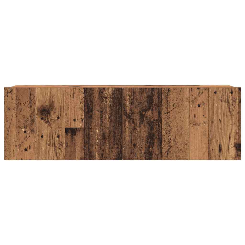 Unidades de TV 4 pcs Madera Vieja Madera contrachapada