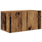 Conjunto de mueble de TV 4 pcs Madera envejecida