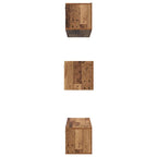 Conjunto de mueble de TV 6 pcs Madera envejecida