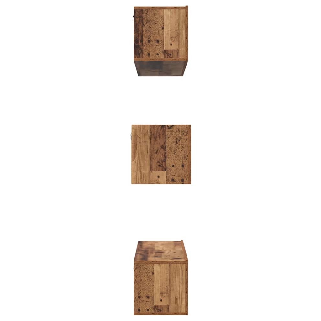 Conjunto de mueble de TV 6 pcs Madera envejecida