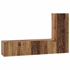 Conjunto de mueble de TV 3 pcs Madera envejecida