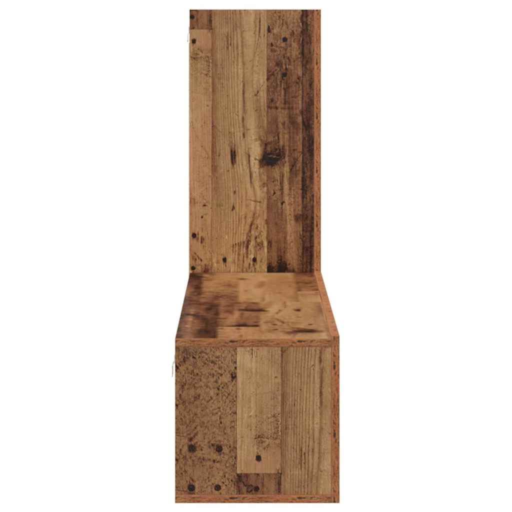 Conjunto de mueble de TV 3 pcs Madera envejecida
