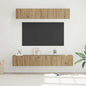 Conjunto de mueble de TV 5 pcs Roble artesanal