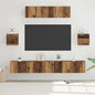Conjunto de mueble de TV 7 pcs Madera envejecida