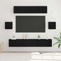 Conjunto de mueble de TV 7 pcs Madera envejecida