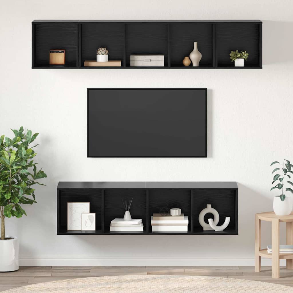 Conjunto de mueble de TV 2 pcs Madera Vieja 37 x 37 x 107 cm