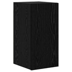 Conjunto de mueble de TV 9 pcs Roble Negro Madera contrachapada