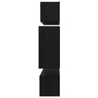 Conjunto de mueble de TV 6 pcs Roble Negro Madera contrachapada