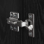 Conjunto de mueble de TV 6 pcs Roble Negro Madera de ingeniería