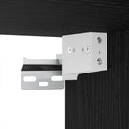 Conjunto de mueble de TV 6 pcs Roble Negro Madera de ingeniería