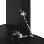 Conjunto de mueble de TV 6 pcs Roble Negro Madera de ingeniería