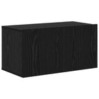 Conjunto de mueble de TV 6 pcs Roble Negro Madera de ingeniería