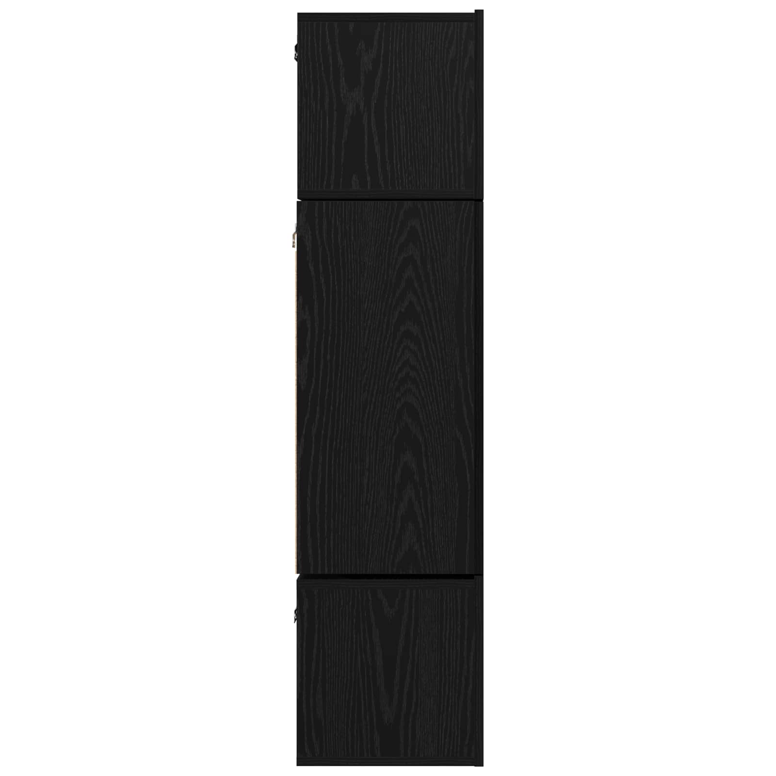 Conjunto de mueble de TV 6 pcs Roble Negro Madera de ingeniería