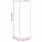 Mueble de TV de Pared 3 pcs Roble Negro Madera de ingeniería