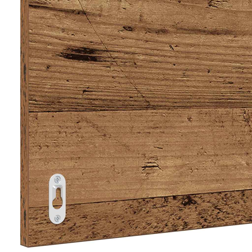 Juego de muebles de baño con cajón 3 pcs Madera envejecida