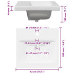 Juego de muebles de baño con cajón 2 pcs Madera envejecida