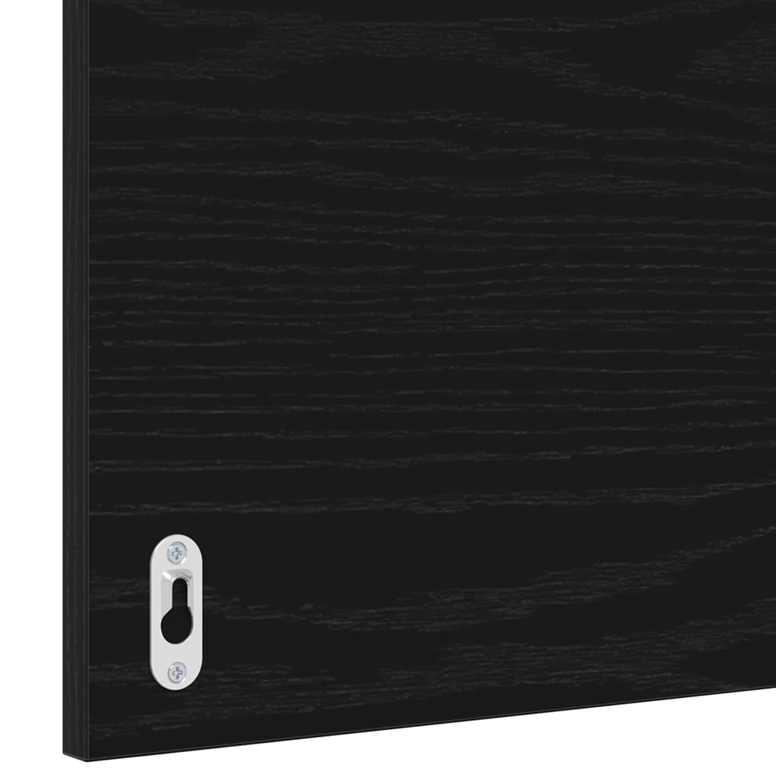 Juego de muebles de baño 2 pcs Roble Negro Madera de ingeniería