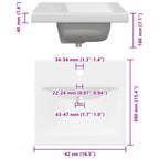 Juego de muebles de baño con cajón 2 pcs Roble Artesano y