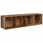 Conjunto de mueble de TV 2 pcs Madera envejecida