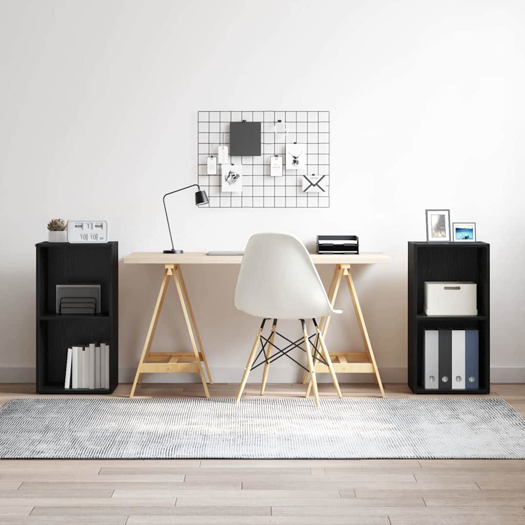 Conjunto de mueble de TV 2 pcs Madera envejecida