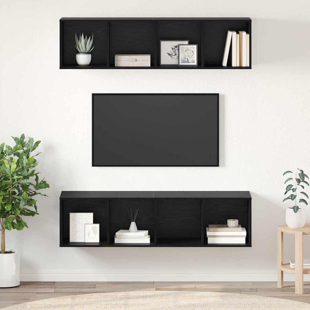 Conjunto de mueble de TV 2 pcs Madera Vieja 37 x 37 x 142,5 cm