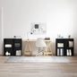 TV stand set 3 pcs Aged wood
