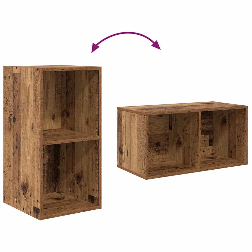 Conjunto de mueble de TV 4 pcs Madera Vieja 37 x 37 x 72 cm