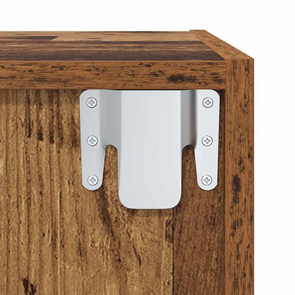 Conjunto de mueble de TV 2 pcs Marrón 37 x 37 x 142,5 cm