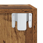 Conjunto de mueble de TV 2 pcs Marrón 37 x 37 x 142,5 cm