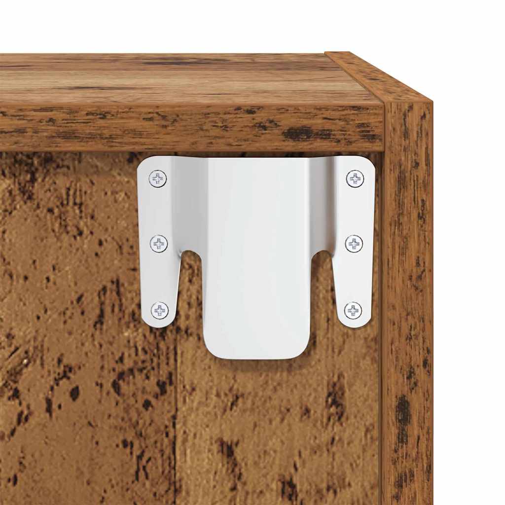 Conjunto de mueble de TV 4 pcs Marrón 37 x 37 x 142,5 cm