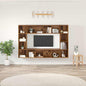 Conjunto de mueble de TV 4 pcs Marrón 37 x 37 x 142,5 cm