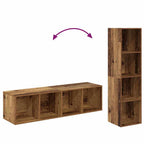 Conjunto de mueble de TV 4 pcs Marrón 37 x 37 x 142,5 cm