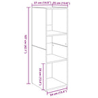 Conjunto de mueble de TV 2 pcs Madera Vieja 107 x 35 x 37 cm