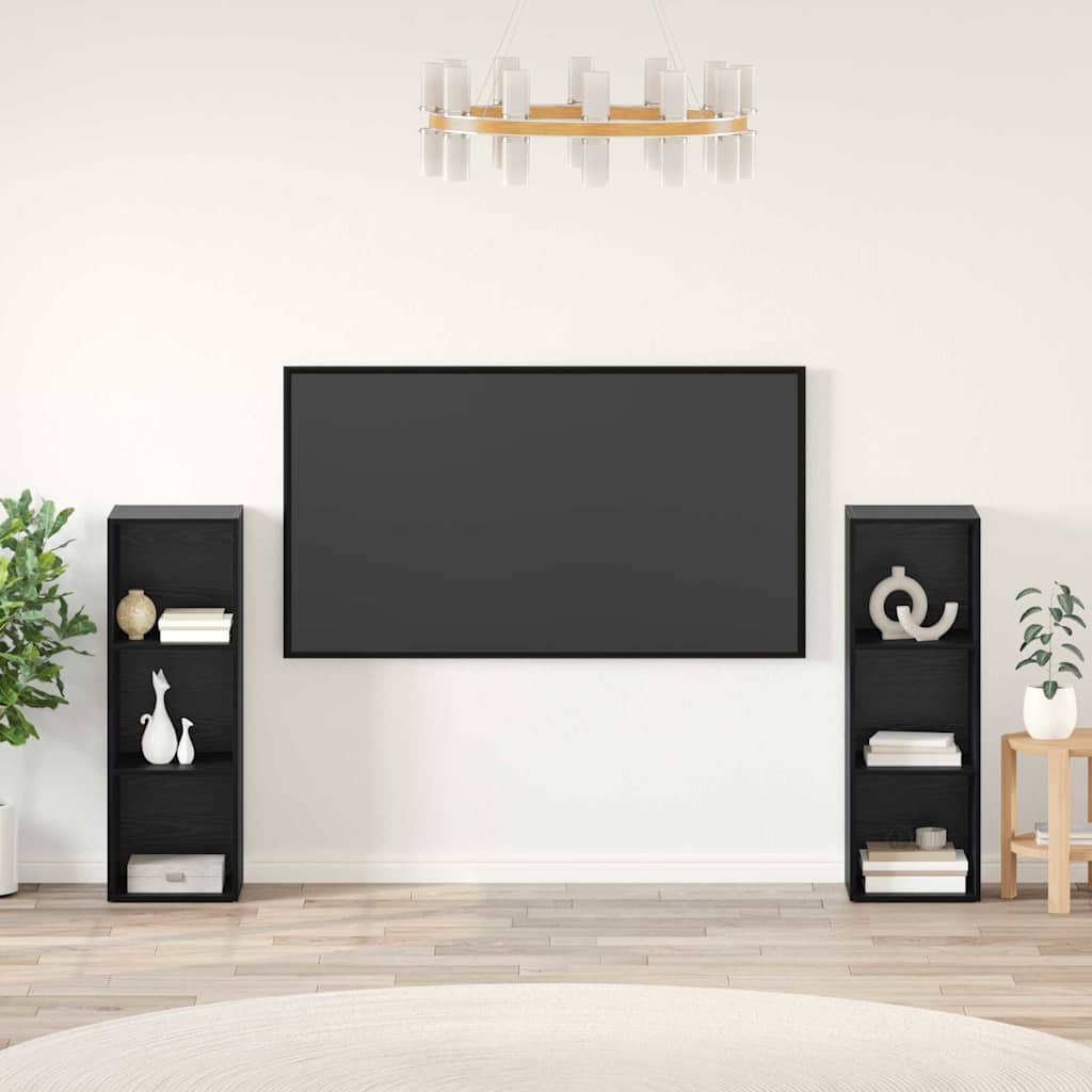 Conjunto de mueble de TV 2 pcs Madera Vieja 107 x 35 x 37 cm