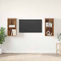 Conjunto de mueble de TV 2 pcs Madera Vieja 37 x 37 x 72 cm