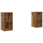 Conjunto de mueble de TV 2 pcs Madera Vieja 37 x 37 x 72 cm