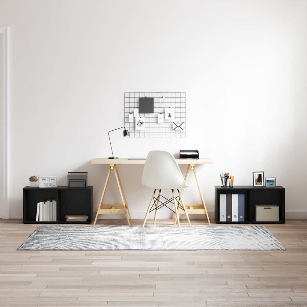Conjunto de mueble de TV 2 pcs Madera Vieja 107 x 35 x 37 cm