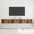 Conjunto de mueble de TV 4 pcs Madera Vieja 60 x 30 x 30 cm