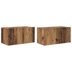 Conjunto de mueble de TV 4 pcs Madera Vieja 60 x 30 x 30 cm