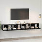 Conjunto de mueble de TV 4 pcs Madera Vieja 60 x 30 x 30 cm