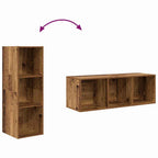 Conjunto de mueble de TV 2 pcs Madera Vieja 37 x 37 x 107 cm
