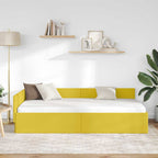 Estructura de cama en esquina Amarillo 100 cm x 200 cm