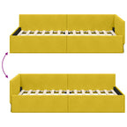 Estructura de cama en esquina Amarillo 100 cm x 200 cm