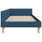 Estructura de cama en esquina Azul 100 x 200 cm tela